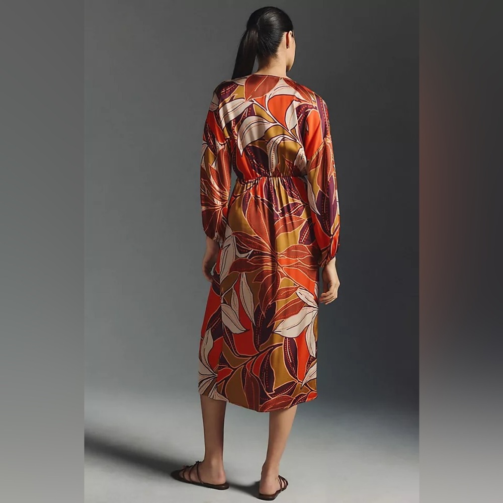 ANTHROPOLOGIE Floral Printed Midi Dress - Picture 2 of 8